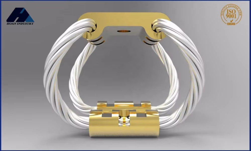 عازل اهتزازات حبل سلكي فولاذي GR5-16A-A للاهتزازات منخفضة التردد