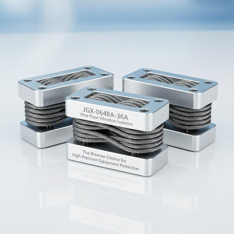 عازل اهتزاز حبل سلكي فولاذي مجلفن بتردد عزل من 5 هرتز إلى 100 هرتز للحماية من الاهتزاز متعدد الاتجاهات